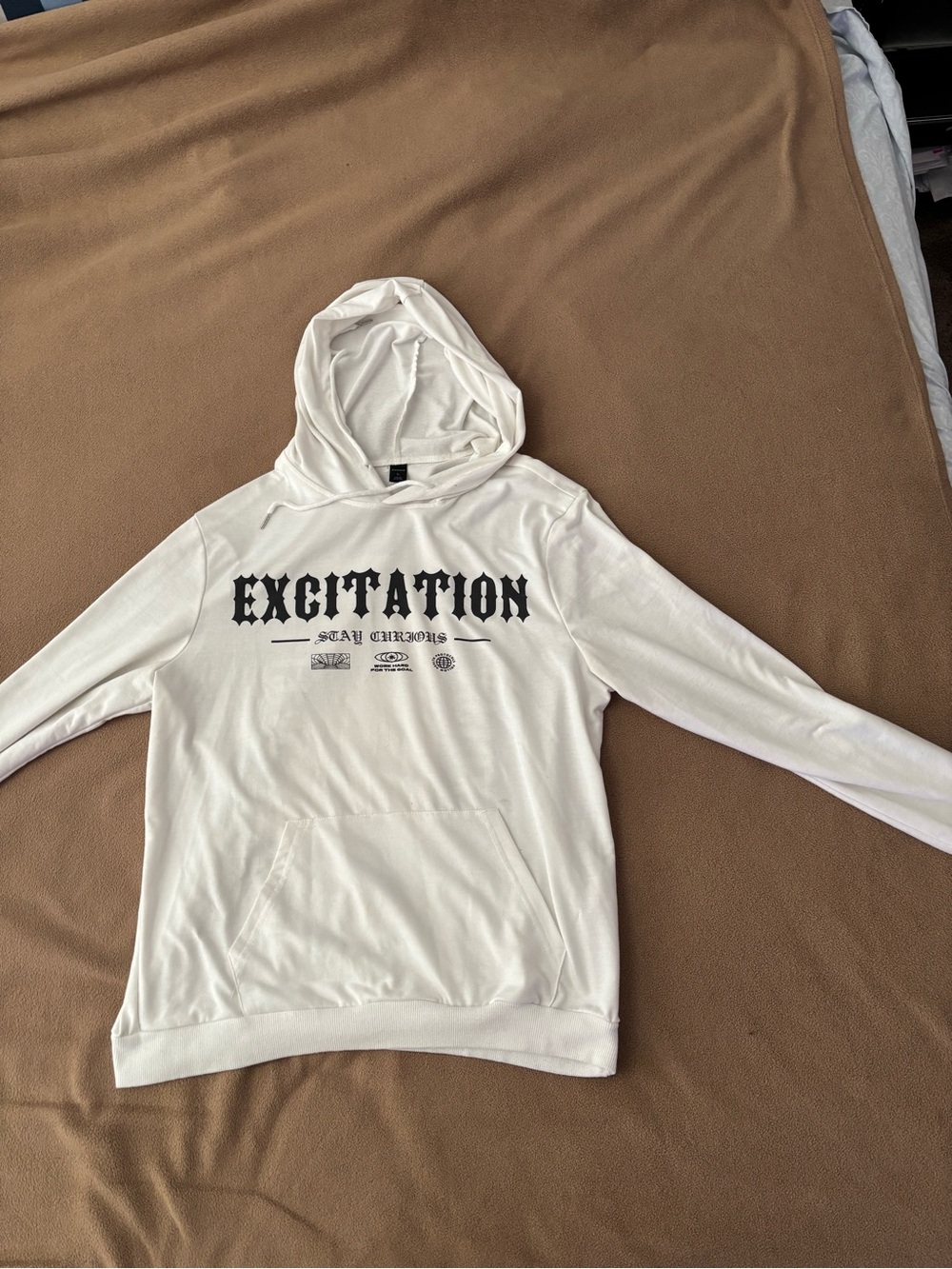 Romwe white hoodie